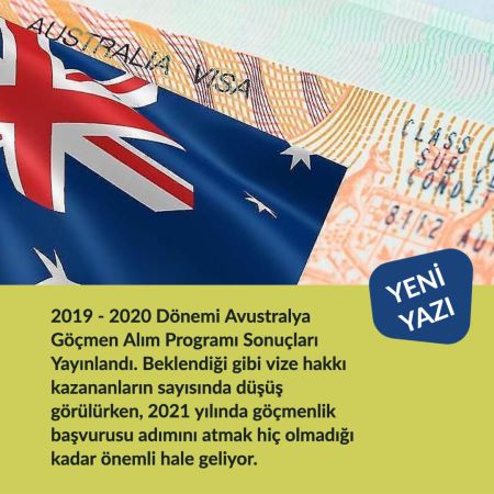 2019 - 2020 Dönemi Avustralya Göçmen Alım Programı Sonuçları ve 2021 Yılı Beklentilerimiz